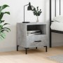 Concrete gray engineered wood bedside table 40x35x47.5 cm by vidaXL, Nightstands - Ref: Foro24-827444, Price: 44,53 €, Discou...