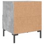 Concrete gray engineered wood bedside table 40x35x47.5 cm by vidaXL, Nightstands - Ref: Foro24-827444, Price: 44,53 €, Discou...