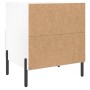 Glossy white engineered wood bedside table 40x35x47.5cm by vidaXL, Nightstands - Ref: Foro24-827456, Price: 40,22 €, Discount: %