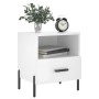 Glossy white engineered wood bedside table 40x35x47.5cm by vidaXL, Nightstands - Ref: Foro24-827456, Price: 40,22 €, Discount: %