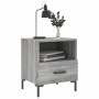 Mesitas noche 2 uds madera ingeniería gris Sonoma 40x35x47,5 cm de vidaXL, Mesitas de noche - Ref: Foro24-827449, Precio: 59,...