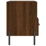 Engineered wood brown oak bedside table 40x35x47.5 cm by vidaXL, Nightstands - Ref: Foro24-827466, Price: 46,83 €, Discount: %