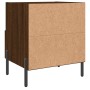 Engineered wood brown oak bedside table 40x35x47.5 cm by vidaXL, Nightstands - Ref: Foro24-827466, Price: 46,83 €, Discount: %