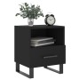 Mesita de noche madera de ingeniería negro 40x35x47,5 cm de vidaXL, Mesitas de noche - Ref: Foro24-827486, Precio: 59,39 €, D...