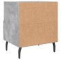 Mesita de noche madera ingeniería gris hormigón 40x35x47,5 cm de vidaXL, Mesitas de noche - Ref: Foro24-827476, Precio: 35,72...