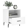 White engineered wood bedside table 40x35x47.5 cm by vidaXL, Nightstands - Ref: Foro24-827468, Price: 45,25 €, Discount: %