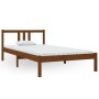 Estructura de cama madera maciza marrón miel 100x200 cm de vidaXL, Camas y somieres - Ref: Foro24-814877, Precio: 101,79 €, D...