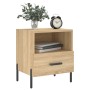 Mesita noche 2 uds madera ingeniería roble Sonoma 40x35x47,5 cm de vidaXL, Mesitas de noche - Ref: Foro24-827459, Precio: 66,...