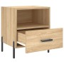 Mesita noche 2 uds madera ingeniería roble Sonoma 40x35x47,5 cm de vidaXL, Mesitas de noche - Ref: Foro24-827459, Precio: 66,...