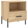 Mesita noche 2 uds madera ingeniería roble Sonoma 40x35x47,5 cm de vidaXL, Mesitas de noche - Ref: Foro24-827459, Precio: 66,...