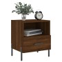 Nightstand 2 pcs oak brown engineered wood 40x35x47.5 cm by vidaXL, Nightstands - Ref: Foro24-827467, Price: 61,65 €, Discoun...