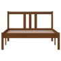 Estructura de cama madera maciza marrón miel 100x200 cm de vidaXL, Camas y somieres - Ref: Foro24-814877, Precio: 101,79 €, D...