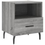 Mesita de noche madera de ingeniería gris Sonoma 40x35x47,5 cm de vidaXL, Mesitas de noche - Ref: Foro24-827480, Precio: 46,5...