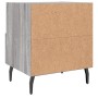 Mesita de noche madera de ingeniería gris Sonoma 40x35x47,5 cm de vidaXL, Mesitas de noche - Ref: Foro24-827480, Precio: 46,5...