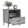 Mesita de noche madera de ingeniería gris Sonoma 40x35x47,5 cm de vidaXL, Mesitas de noche - Ref: Foro24-827480, Precio: 46,5...