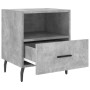 Mesita noche 2 uds madera ingeniería gris hormigón 40x35x47,5cm de vidaXL, Mesitas de noche - Ref: Foro24-827477, Precio: 76,...