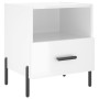 Mesita noche 2 uds madera ingeniería blanco brillo 40x35x47,5cm de vidaXL, Mesitas de noche - Ref: Foro24-827457, Precio: 88,...