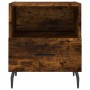 Smoked oak engineered wood bedside table 40x35x47.5 cm by vidaXL, Nightstands - Ref: Foro24-827478, Price: 44,99 €, Discount: %