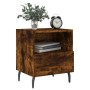 Smoked oak engineered wood bedside table 40x35x47.5 cm by vidaXL, Nightstands - Ref: Foro24-827478, Price: 44,99 €, Discount: %