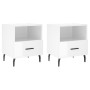 Nightstand 2 pcs glossy white engineered wood 40x35x47.5cm by vidaXL, Nightstands - Ref: Foro24-827473, Price: 84,99 €, Disco...