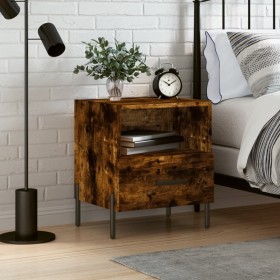 Smoked oak engineered wood bedside table 40x35x47.5 cm by vidaXL, Nightstands - Ref: Foro24-827462, Price: 36,94 €, Discount: %