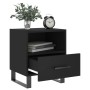 Bedside tables 2 units engineered wood black 40x35x47.5 cm by vidaXL, Nightstands - Ref: Foro24-827487, Price: 89,71 €, Disco...