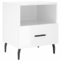 Glossy white engineered wood bedside table 40x35x47.5cm by vidaXL, Nightstands - Ref: Foro24-827472, Price: 39,99 €, Discount: %