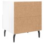 Glossy white engineered wood bedside table 40x35x47.5cm by vidaXL, Nightstands - Ref: Foro24-827472, Price: 39,99 €, Discount: %