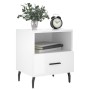 Glossy white engineered wood bedside table 40x35x47.5cm by vidaXL, Nightstands - Ref: Foro24-827472, Price: 39,99 €, Discount: %