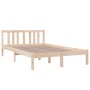 Solid wood bed frame 120x200 cm by vidaXL, Beds and slatted bases - Ref: Foro24-814879, Price: 97,82 €, Discount: %