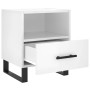 Nightstand 2 pcs glossy white engineered wood 40x35x47.5cm by vidaXL, Nightstands - Ref: Foro24-827489, Price: 90,06 €, Disco...