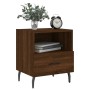 Nightstand 2 pcs oak brown engineered wood 40x35x47.5 cm by vidaXL, Nightstands - Ref: Foro24-827483, Price: 58,85 €, Discoun...