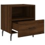 Nightstand 2 pcs oak brown engineered wood 40x35x47.5 cm by vidaXL, Nightstands - Ref: Foro24-827483, Price: 58,85 €, Discoun...