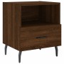 Mesita noche 2 uds madera ingeniería marrón roble 40x35x47,5 cm de vidaXL, Mesitas de noche - Ref: Foro24-827483, Precio: 58,...