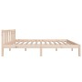 Solid wood bed frame 120x200 cm by vidaXL, Beds and slatted bases - Ref: Foro24-814879, Price: 97,82 €, Discount: %