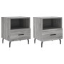 Nightstands 2 pcs Sonoma gray engineered wood 40x35x47.5 cm by vidaXL, Nightstands - Ref: Foro24-827481, Price: 58,85 €, Disc...