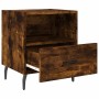 Bedside table 2 units smoked oak engineered wood 40x35x47.5cm by vidaXL, Nightstands - Ref: Foro24-827479, Price: 56,92 €, Di...