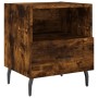 Mesita noche 2 uds madera ingeniería roble ahumado 40x35x47,5cm de vidaXL, Mesitas de noche - Ref: Foro24-827479, Precio: 56,...