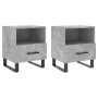 Bedside table 2 units in gray concrete engineered wood 40x35x47.5cm by vidaXL, Nightstands - Ref: Foro24-827493, Price: 81,97...