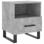 Bedside table 2 units in gray concrete engineered wood 40x35x47.5cm by vidaXL, Nightstands - Ref: Foro24-827493, Price: 81,97...