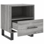 Mesita de noche madera de ingeniería gris Sonoma 40x35x47,5 cm de vidaXL, Mesitas de noche - Ref: Foro24-827496, Precio: 47,7...