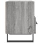 Mesita de noche madera de ingeniería gris Sonoma 40x35x47,5 cm de vidaXL, Mesitas de noche - Ref: Foro24-827496, Precio: 47,7...