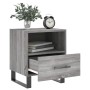 Mesita de noche madera de ingeniería gris Sonoma 40x35x47,5 cm de vidaXL, Mesitas de noche - Ref: Foro24-827496, Precio: 47,7...