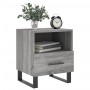 Mesita de noche madera de ingeniería gris Sonoma 40x35x47,5 cm de vidaXL, Mesitas de noche - Ref: Foro24-827496, Precio: 47,7...