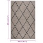 Alfombra de pelo largo beige y gris antracita 200x290 cm de vidaXL, Alfombras - Ref: Foro24-342156, Precio: 112,99 €, Descuen...