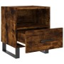 Mesita noche 2 uds madera ingeniería roble ahumado 40x35x47,5cm de vidaXL, Mesitas de noche - Ref: Foro24-827495, Precio: 60,...