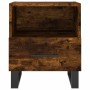 Mesita noche 2 uds madera ingeniería roble ahumado 40x35x47,5cm de vidaXL, Mesitas de noche - Ref: Foro24-827495, Precio: 60,...