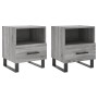 Nightstands 2 pcs Sonoma gray engineered wood 40x35x47.5 cm by vidaXL, Nightstands - Ref: Foro24-827497, Price: 85,64 €, Disc...