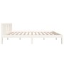 Estructura de cama madera maciza blanco 120x200 cm de vidaXL, Camas y somieres - Ref: Foro24-814880, Precio: 103,53 €, Descue...