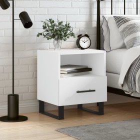 White engineered wood bedside table 40x35x47.5 cm by vidaXL, Nightstands - Ref: Foro24-827484, Price: 47,99 €, Discount: %